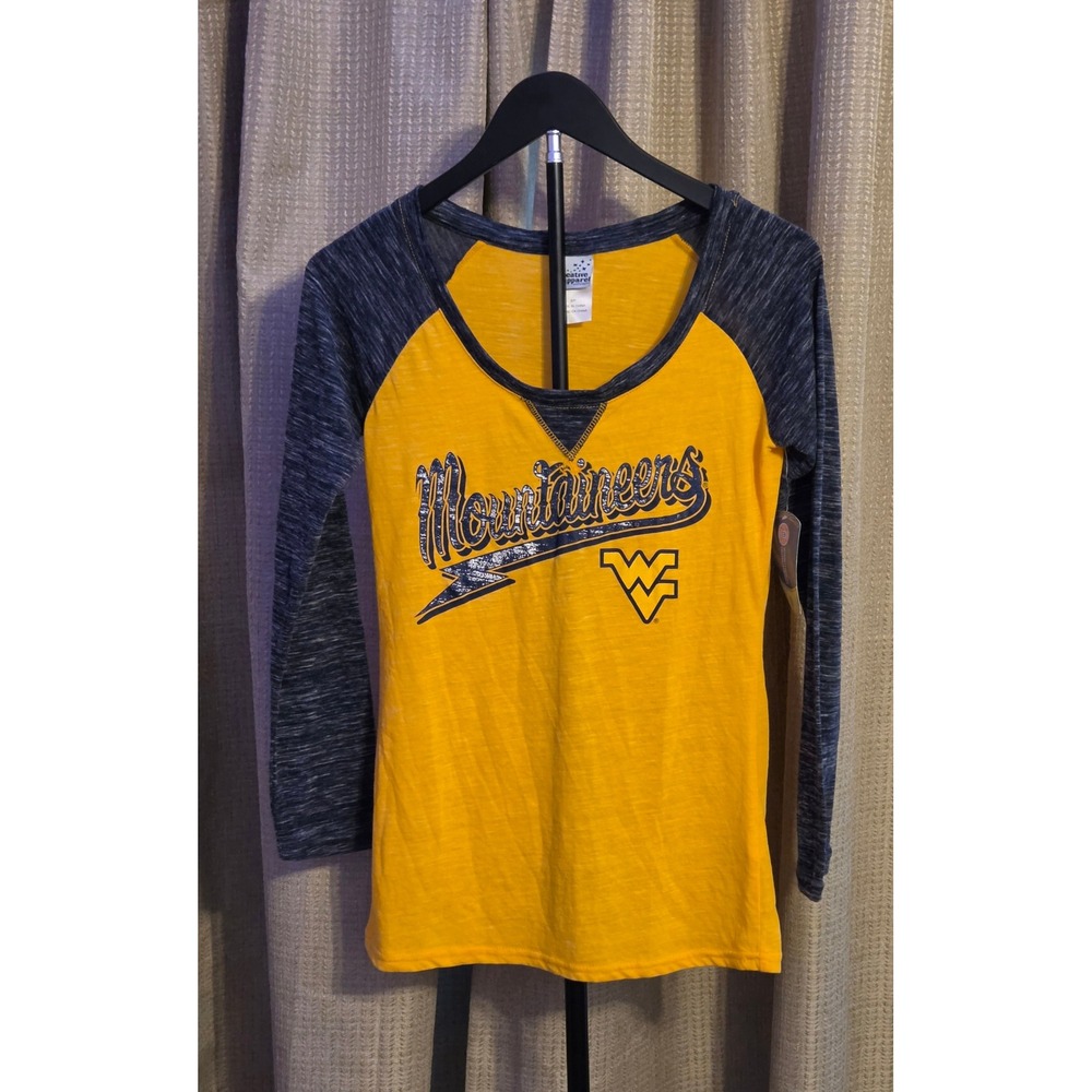 NWT Creative Apparel Long Sleeve‎ West Virginia Mountaineers T-Shirt Women's S